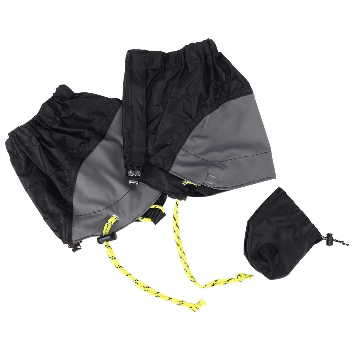 

Пара черных водонепроницаемых гетр для активного отдыха, регулируемые, для ходьбы, защиты от снега и песка, для походов