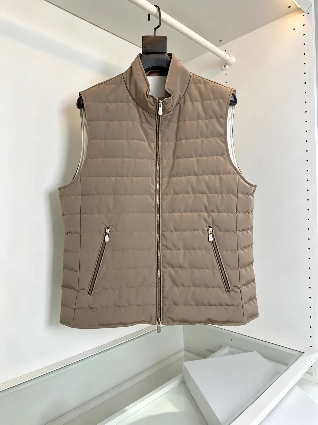 Italian BC stand-up collar zipper casual windproof down vest
