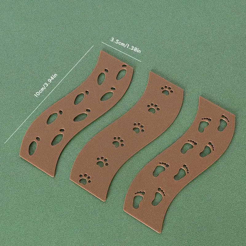 5개 인형의 집 발자국 바닥 매트 모델 인형의 집 크리스마스 장면 장식 미니어처 풍경 요정 정원 장식 장난감