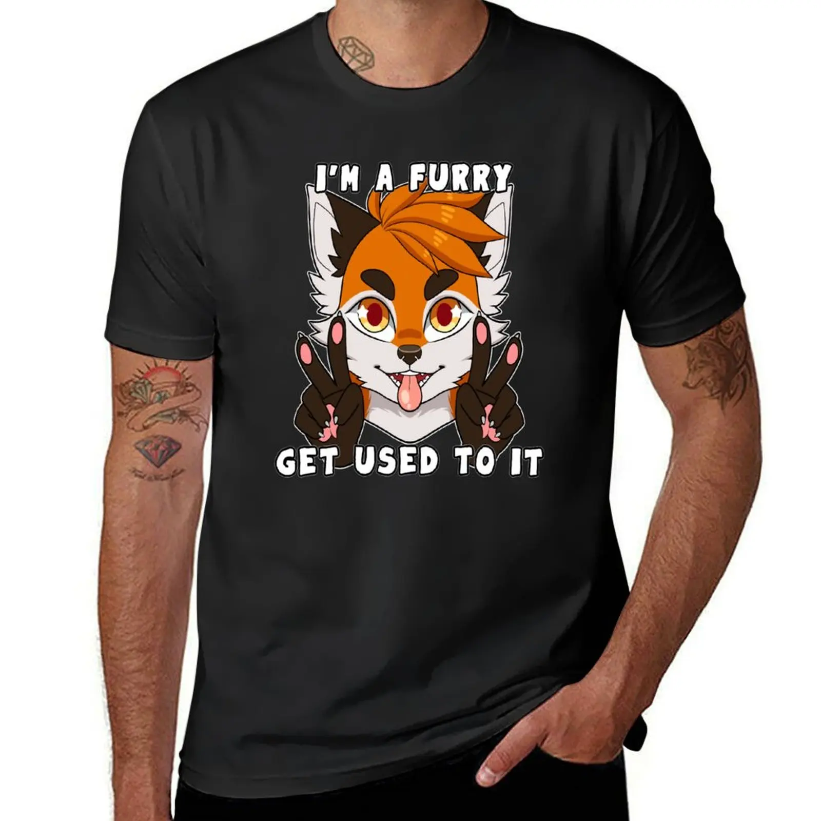 

I'm a furry get used to it T-Shirt sublime cute clothes Aesthetic clothing cute tops mens graphic t-shirts big and tall