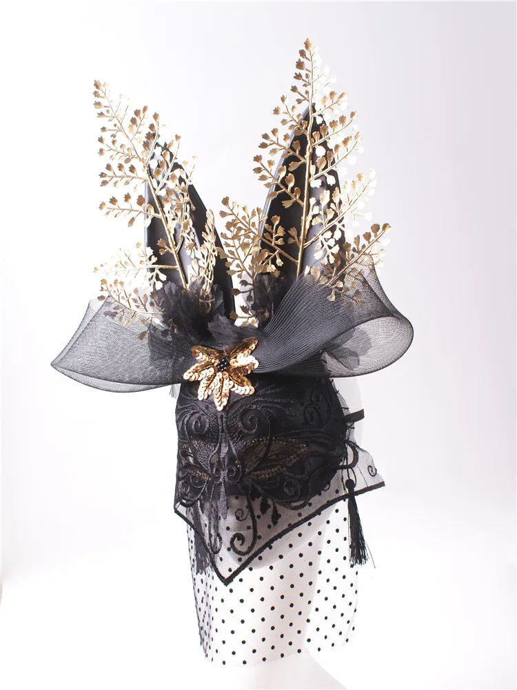 Maska królicza uszy długi pełny woalkowy zakrywacz twarzy królicza dziewczyna przesadna maska maskowany piosenkarz występ sceniczny maska na Halloween