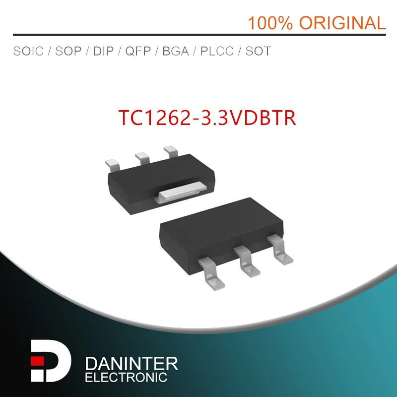 10Pcs/Lot  TC1262-3.3VDBTR  SOT223