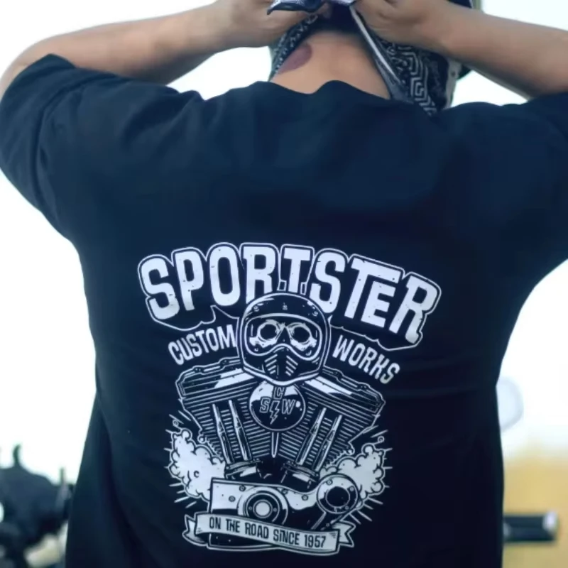 عناصر الاتجاه العسكري الصيفي المطبوعة تي شيرت قصير الأكمام القطن الخالص الرجال والنساء الاتجاه الصيفي فضفاض غير رسمي #3