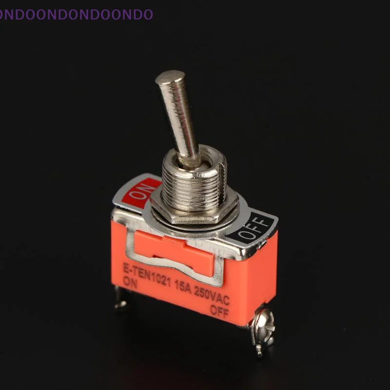 5 stuks vergrendelbare tuimelschakelaar SPST DPDT, 250V, 15A, E-TEN1322 1021 1122 1221 1321, aan-uit aan-aan aan-uit-aan modi, waterdichte dop