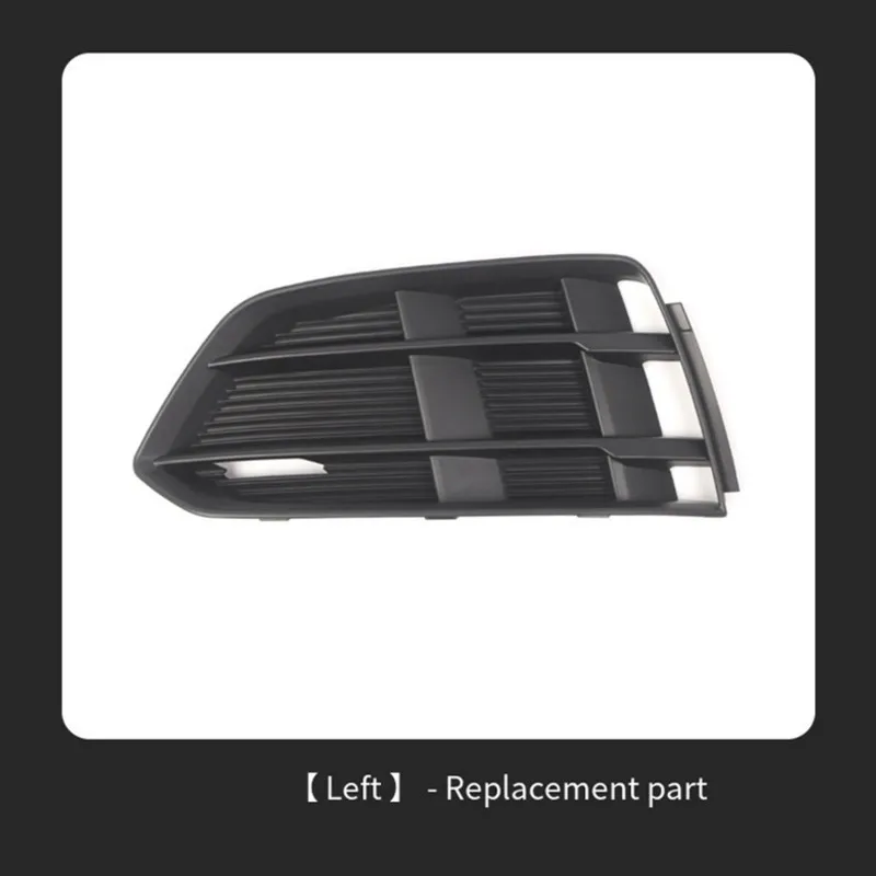 A76I-Lower Front Bumper Fog Light Grille Left& Right Covers 8W6807681B 8W6807682B For Audi A5 Standard Edition 2017-2019 Mesh