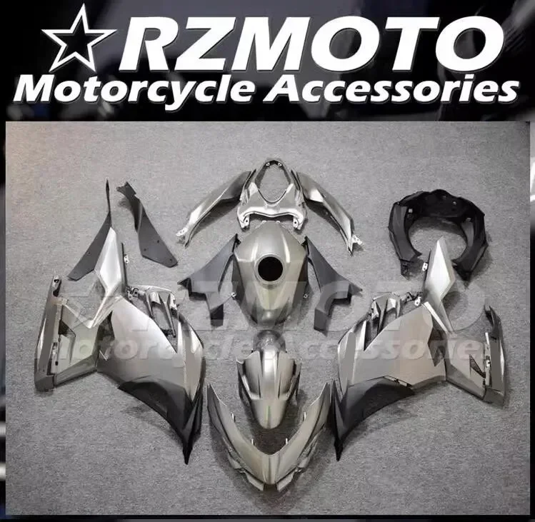 

4Gifts New ABS Motorcycle Fairings Kit Fit For Kawasaki EX 250 400 2019 2020 2021 2022 2023 19 20 21 22 Bodywork Set Gray