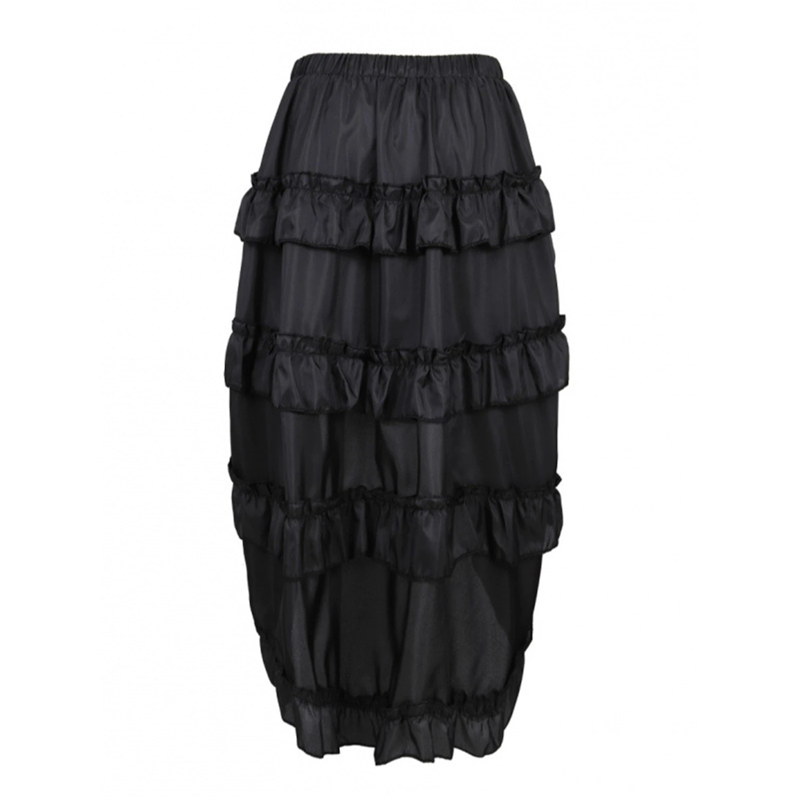 Vrouwen Renaissance Piraat Ruches Rok Middeleeuwse Victoriaanse Trekkoord Rok Gotische Steampunk Dansrok