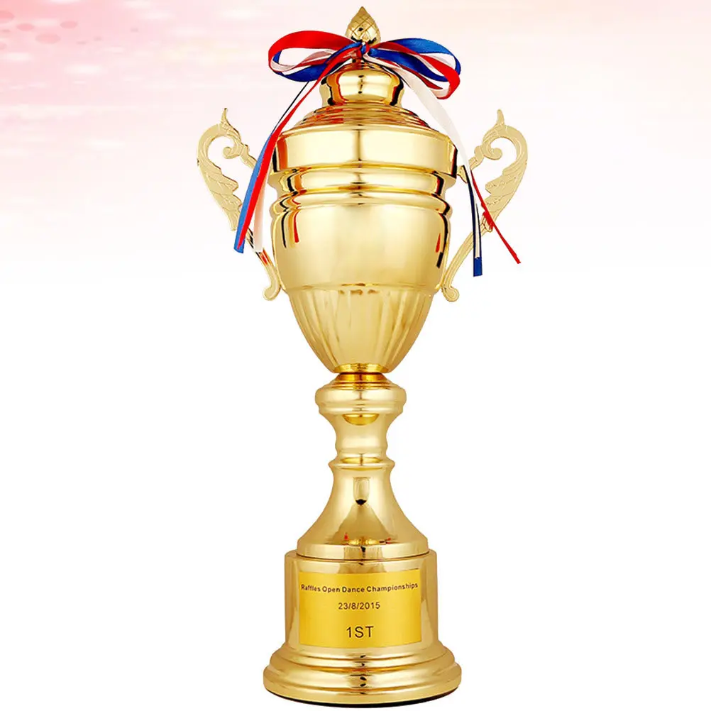 

Золотой наградной кубок 37 см с креативным дизайном для церемоний, конкурсов, вечеринок, игр, призов, поощрений в классе, металлическая награда