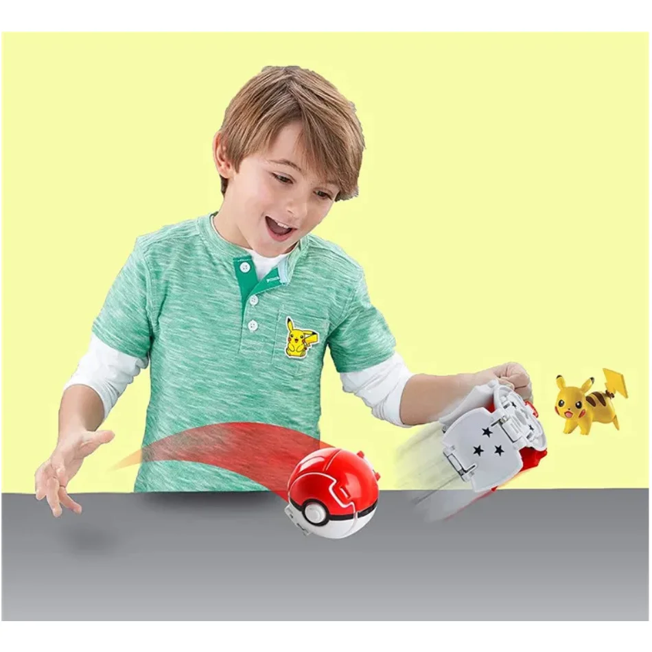 Pokeball pokemon estatueta elf bola anime figura desenhos animados pikachu charizard bolso monstro animal de estimação anime modelo de ação brinquedo crianças presentes