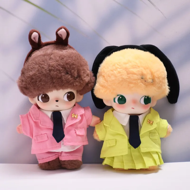 

Clothes For And DIMOO WORLD 1st-3rd Gen 15/17cm Dolls-Preppy Suit Outfit Set Colorful Blazers White Shirts Ties Gold Accents