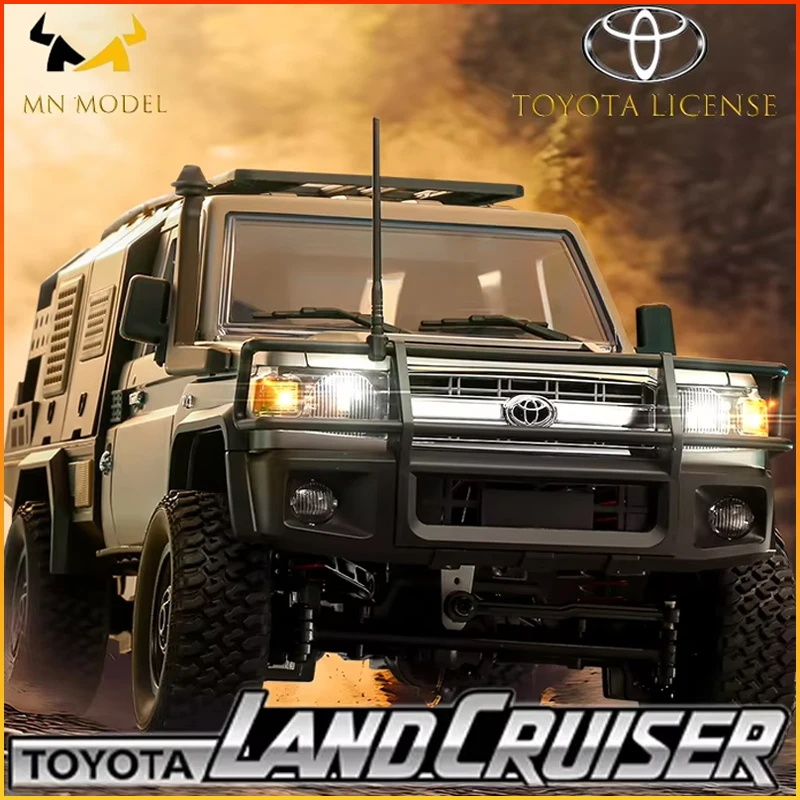 New Toyota RCCar Manniu Mn82s four-wheel Drive Retro Remote Control Car 1:12 Land Patrol Pickup Climbing model toy gift