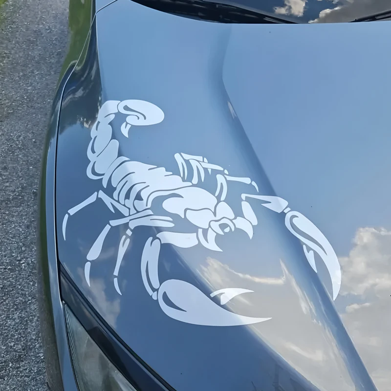 Cool dual wielding scorpions creative&funny stickers for cartoon fans&lover,high quality for car trucks motorcycles & laptops