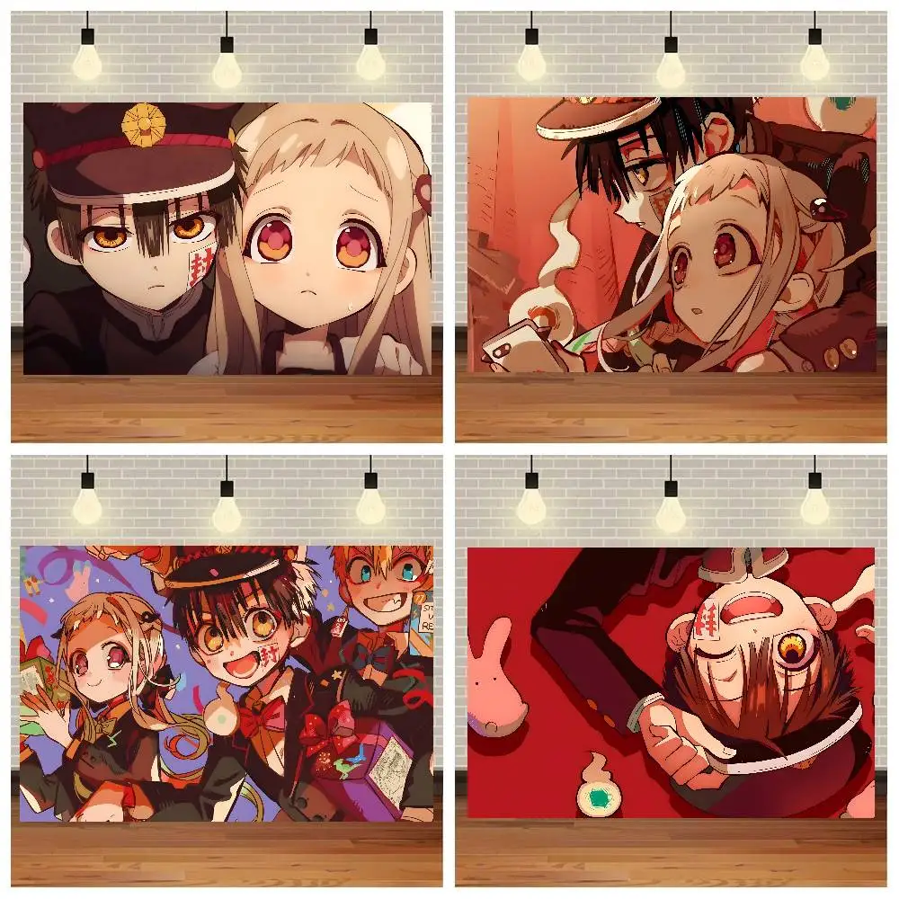 

1 шт., фон для фотосъемки Hanako Kun с унитазом, гобелен, настенное студийное оборудование, аксессуары для домашнего декора