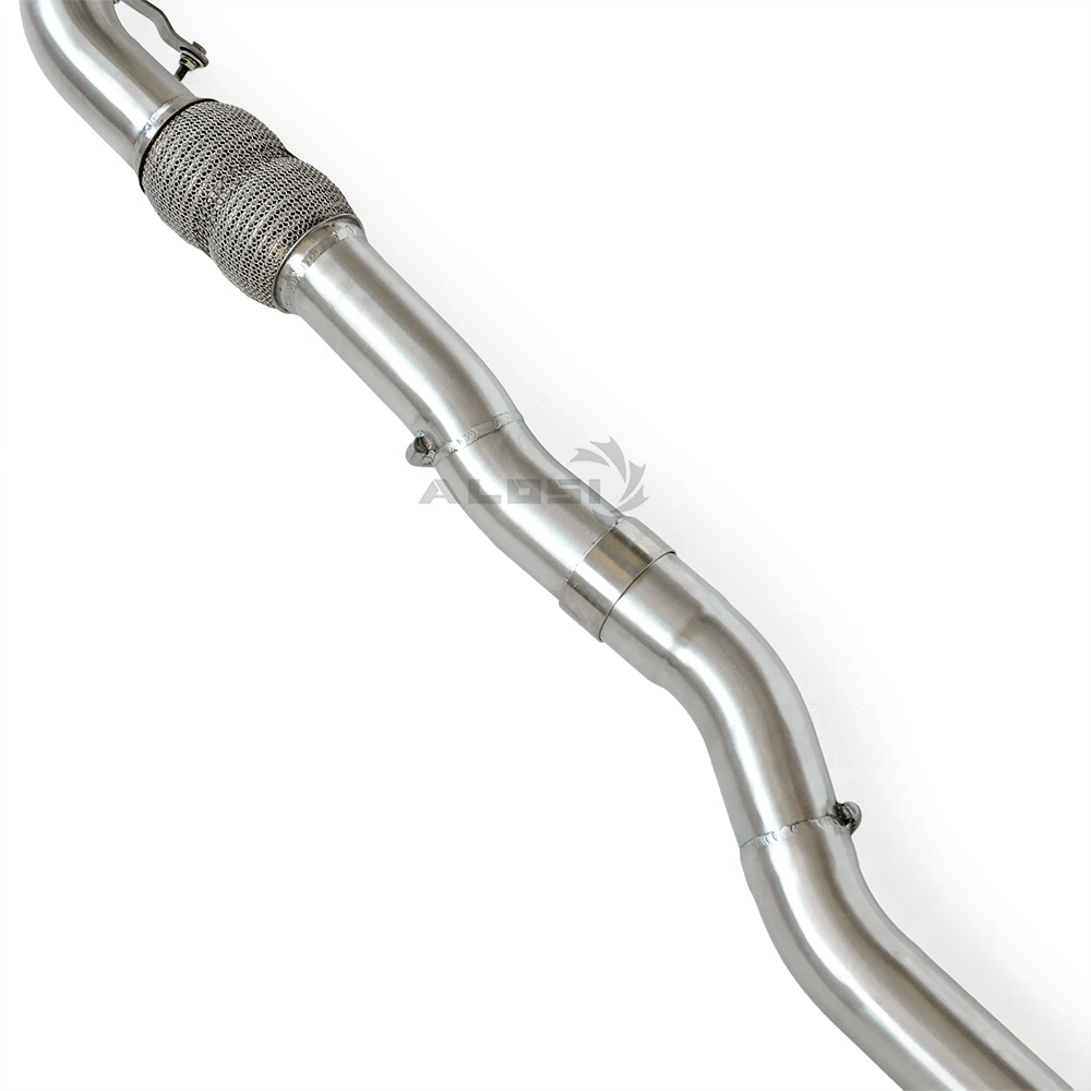 ท่อไอเสียดาวน์ไปป์ เหมาะสำหรับรถยนต์ Volkswagen Polo GTI 1.4T ปี 2010-2014 ท่อไอเสียดาวน์ไปป์ประสิทธิภาพสูงพร้อมชั้นฉนวน