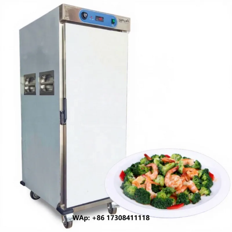 YOSLON Commercial Electric Banquet Heating Circulation Diner Warming Cabinet Thermos Food Warmer Cart