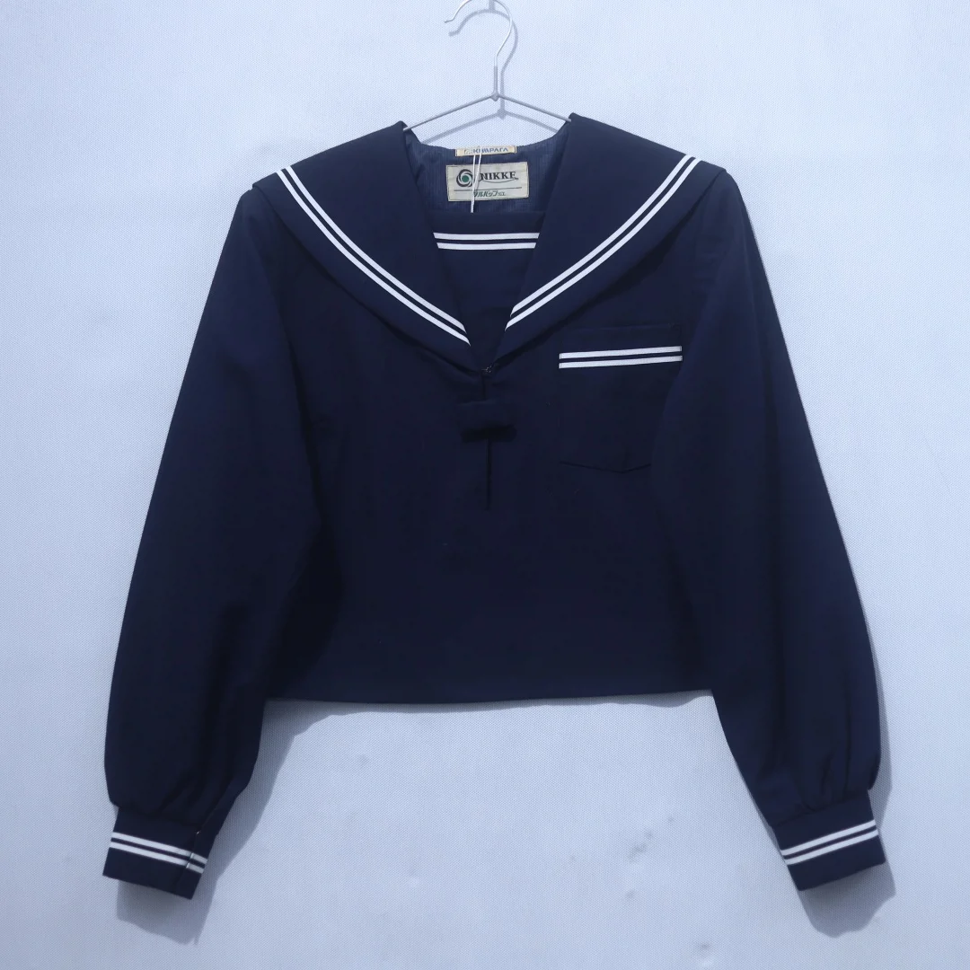 Winter Uniform Sailor Suit Japanese Style Long Sleeve Mid-Length Skirt Straight Leg Pants Student School Uniform Jk Outfit view 2
