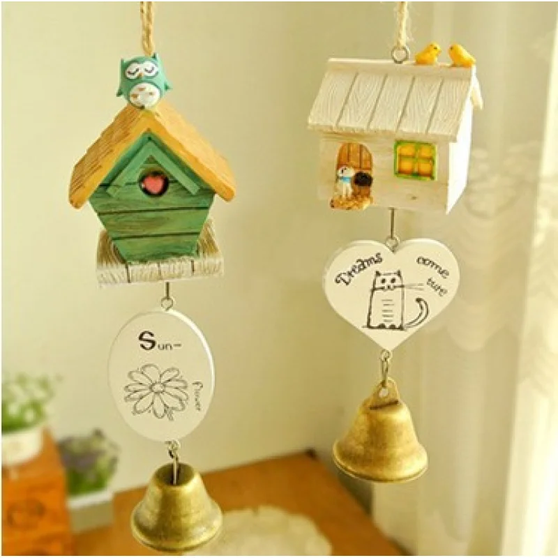 

Resin Craft ChimezakkaCartoon Wind Chime Doll Bell Pendant Wishing Home Creative Gift Hanging Decoration
