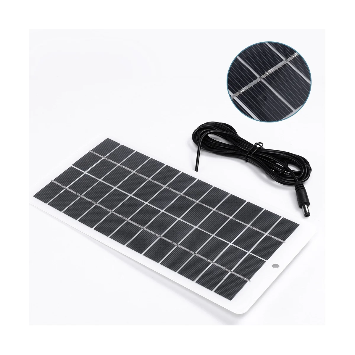 5 Вт 12 В солнечная панель, поликремниевые панели, уличное зарядное устройство для солнечных батарей, портативная солнечная панель с портом постоянного тока для батареи 3,7 в