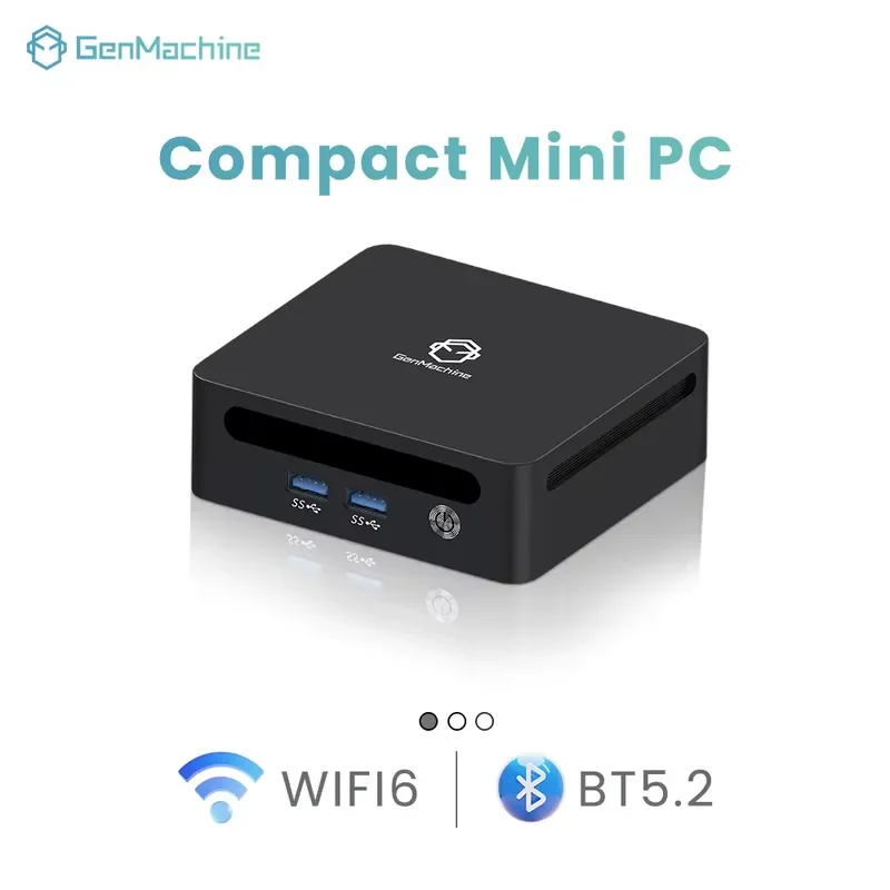 【CHIMU HOME】 Mini PC for GenMachine Ryzen 5 4500U AMD Radeon 6 Core DDR4 SSD 1G LAN WiFi 6 BT 5.2 Windows 11 Triple Display