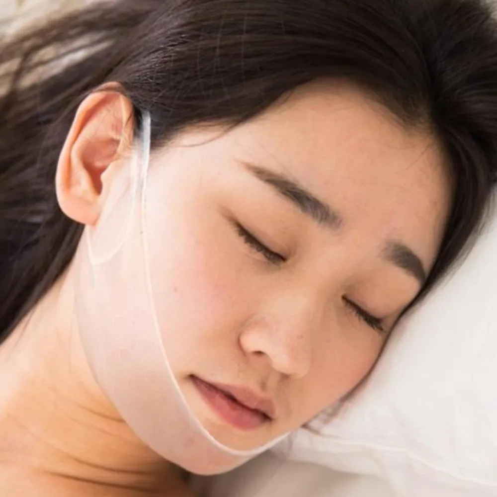 シリコンフェイスストラップベルトマスク、しわ防止リフトアップ、リフトオーバルマスク、再利用可能な彫刻フェイススリミングストラップ、Vフェイス