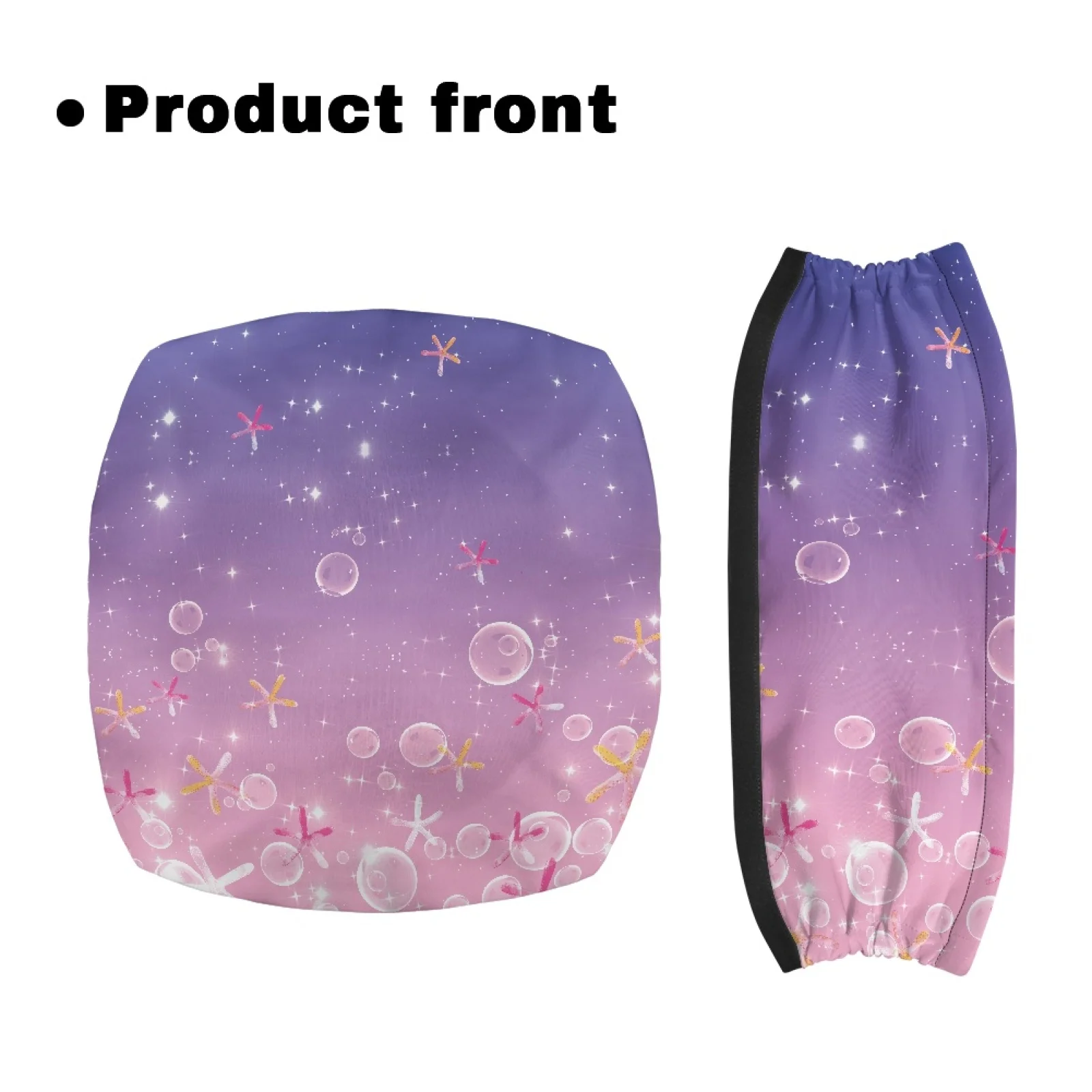 Coloranimal Comfort Improved Comfort 2 Pieces Set Rollator Walker Seat Covers for Unisex for Street Scenes Dreamy Starry Sky