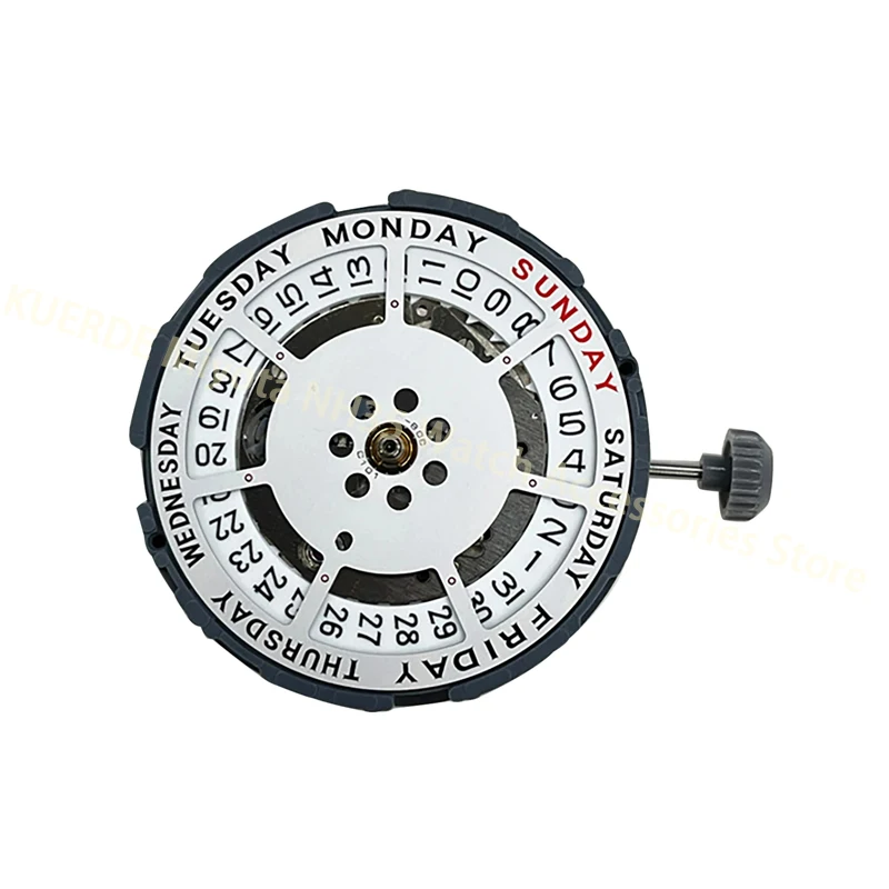 Movimento relógio mecânico com Dual Date e Stem, Miyota 8285, Jóias Assista Acessórios, 21 PCs