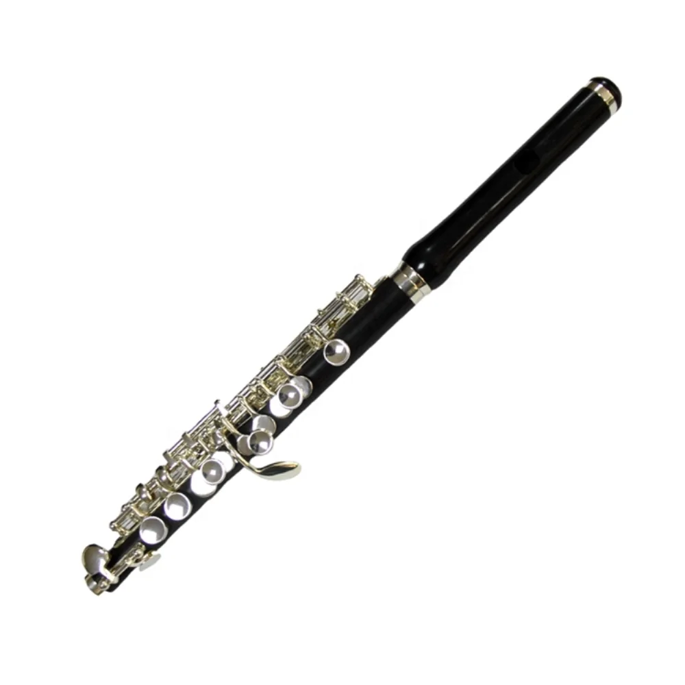 High grade Ebony body Silver plated Piccolo