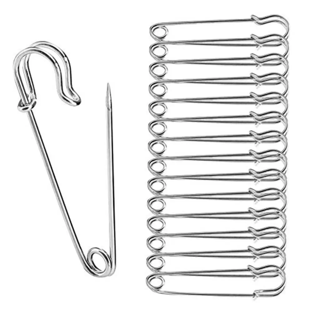 Stainless Steel Sewing Tools Jewelry Large Safety Pin Small Brooch Needles Safety Pins For 38/45/50/55/60/65/70/75/80/100mm