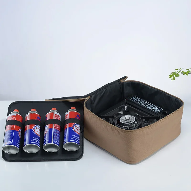 Outdoor Camping Picknick Kassette Herd Lagerung Tasche Backblech Gas Tank Kochgeschirr Grill Lagerung Box Tragbare Camping Handtasche