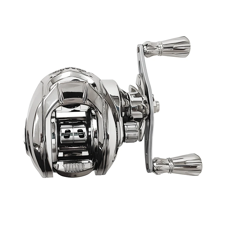 

Gear Ratio Silver Metal Spool Waterproof Saltwater Deep Sea Fly Baitcasting Fishing Reels