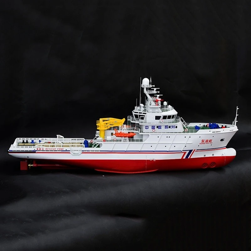 1/100 จําลองรีโมทคอนโทรลเรือกู้ภัยรุ่น RTR ด้านหน้า Pusher เรือกู้ภัยฉุกเฉินจําลองเรือของเล่น