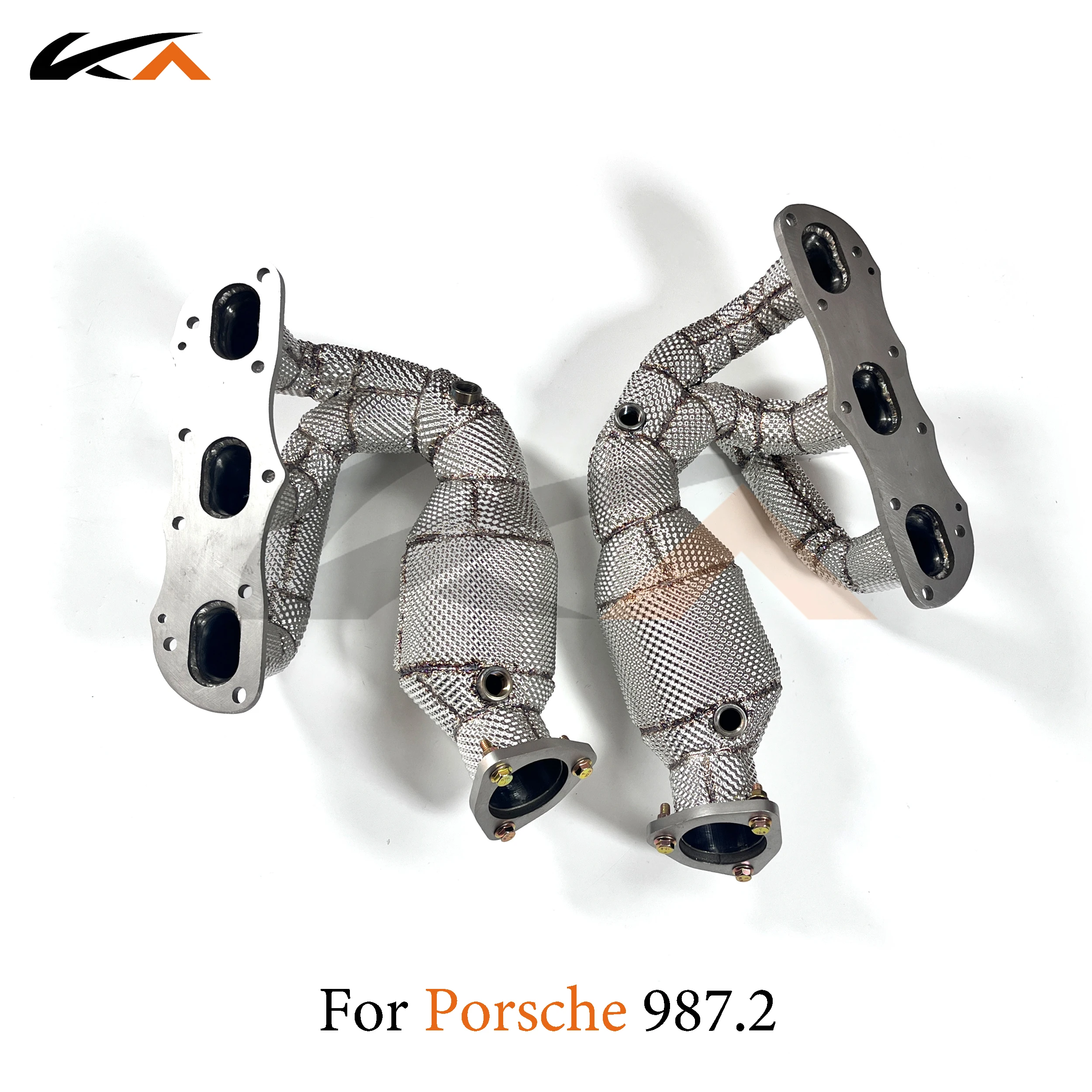 

KA Tuning manifold exhaust for Porsche 911 987.1 987.2 3.4 headers with heat shield and catalysis