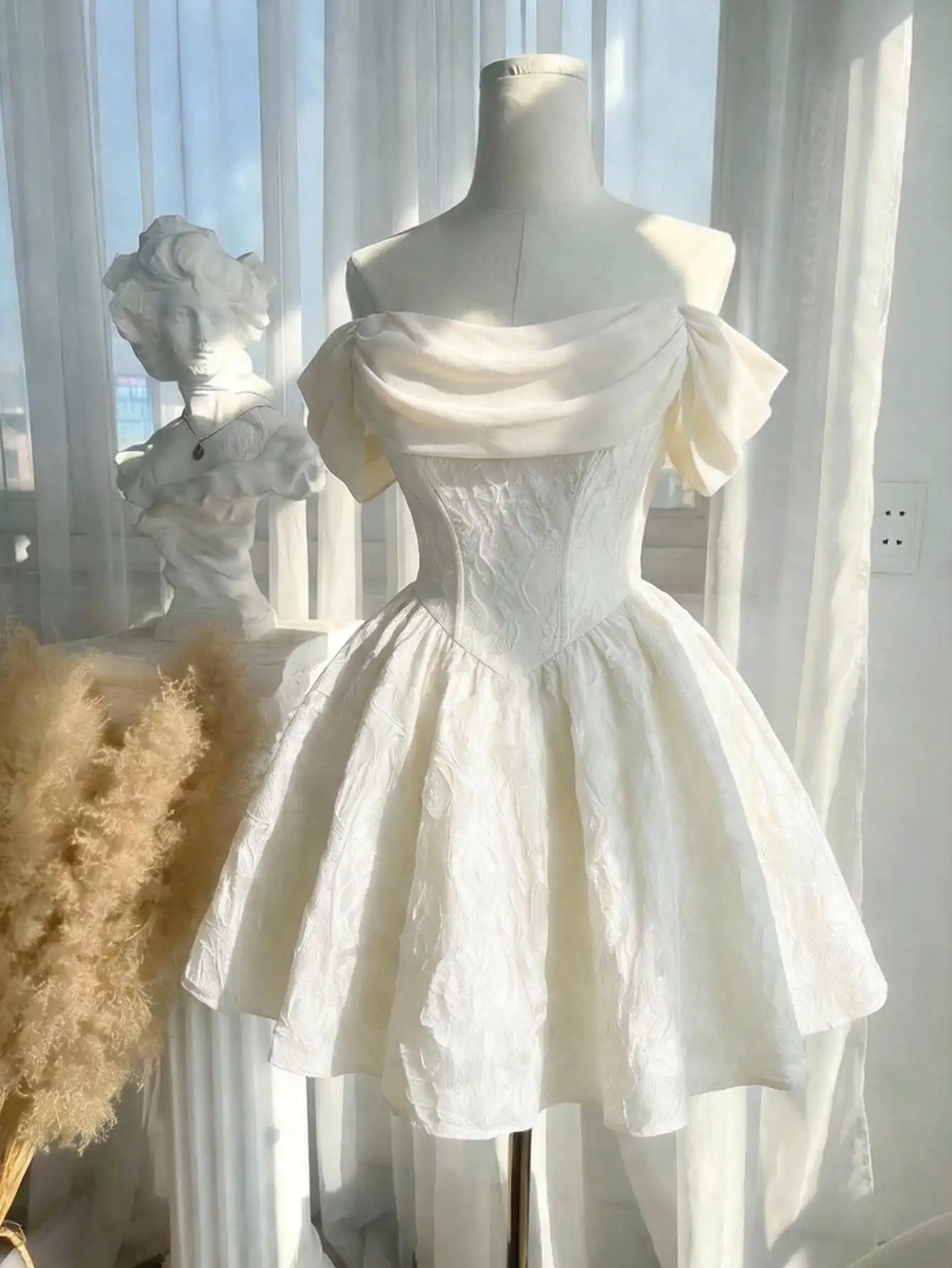 Off-Shoulder Ruched…