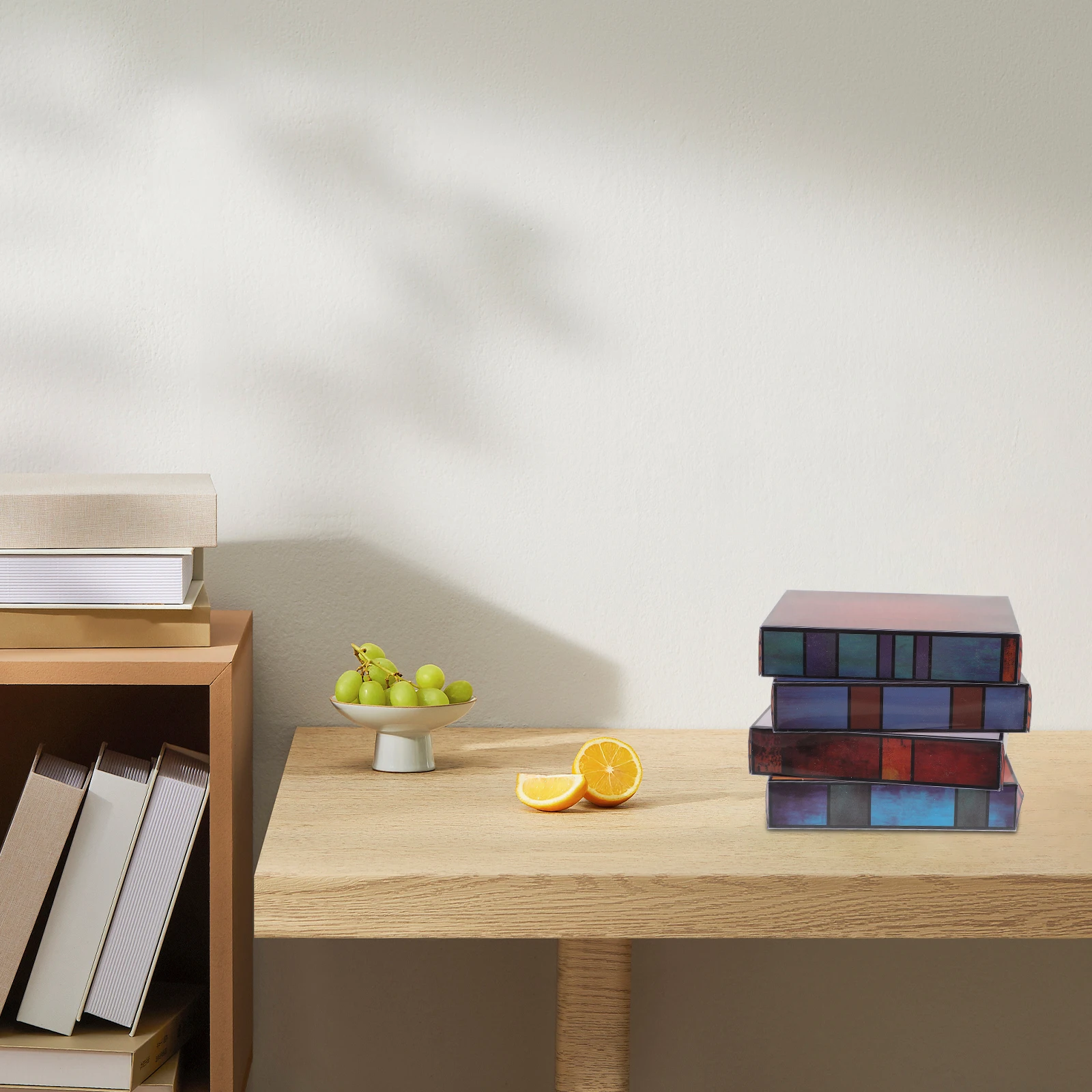 

Book Desk Lamp Bedside Light Stacked Books Table Lamps for Bedroom Decorative Living