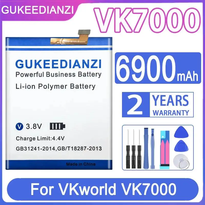 Аккумулятор для мобильного телефона Vkworld VK7000 4G LTE IP68, премиум-класса, сменный, 6900 мАч