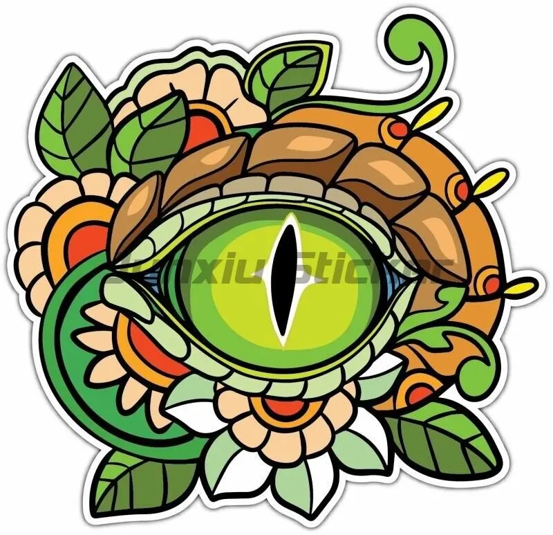 Frog Snake Owl Case Mandala Car Sticker Bumper Window Racing Laptop Helmet Boot Wall Vinyl Sticker