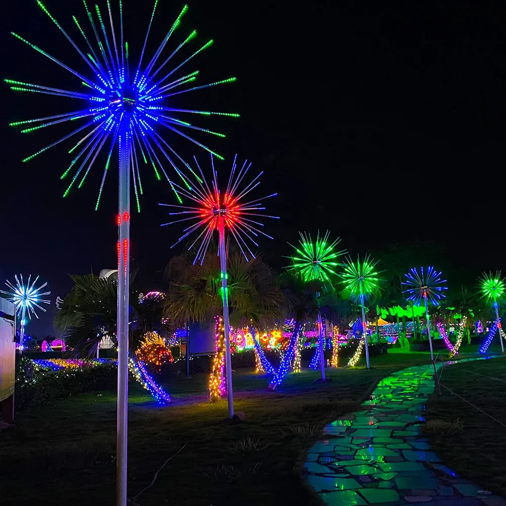 

250W Colorful Led Firework Light Park Lighting Modeling Lights Commercial square Decorative Landscape Lamp