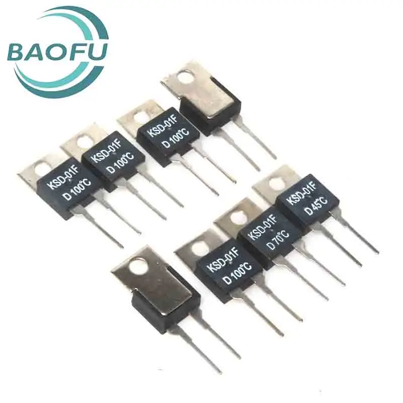 KSD-01F normally closed 30/35/40/45/50/65/75/80/95/100-120 degree temperature control switch