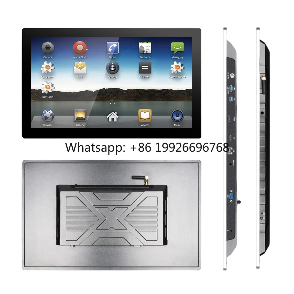 

8" 10 " IP65 Flat Dual LAN Support 5G Wifi Embedded Android/Win10/Linux J4125 J6412 I5 I7 10-Points Industrial Computer