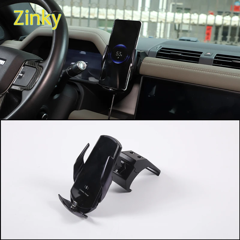 

Aluminum alloy Central control instrument panel mobile phone holder Supports 360° rotation Fit for Land Rover Defender 2020 +