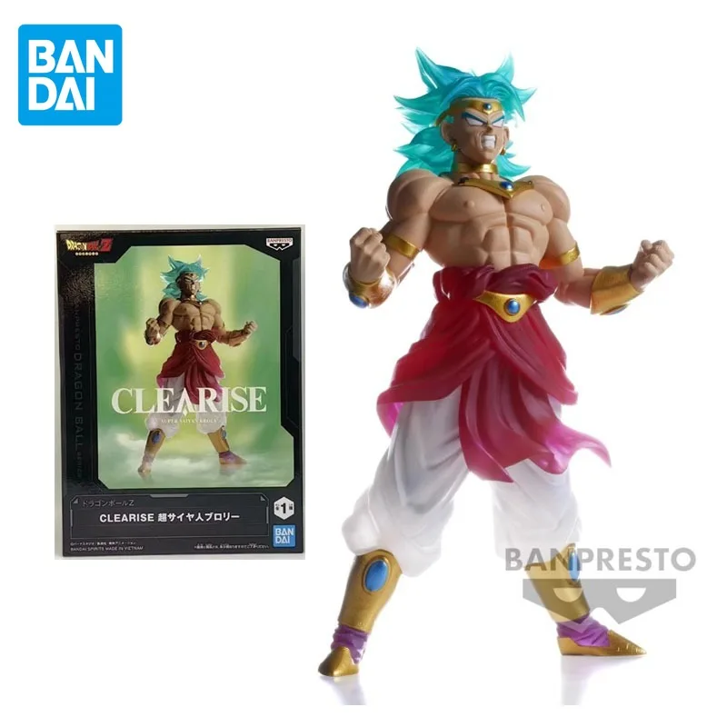 Bandai Original CLEARISE Dragon Ball Z Anime Figure Super Saiyan Broli Action Figure Toys for Boys Girls Children Birthday Gifts