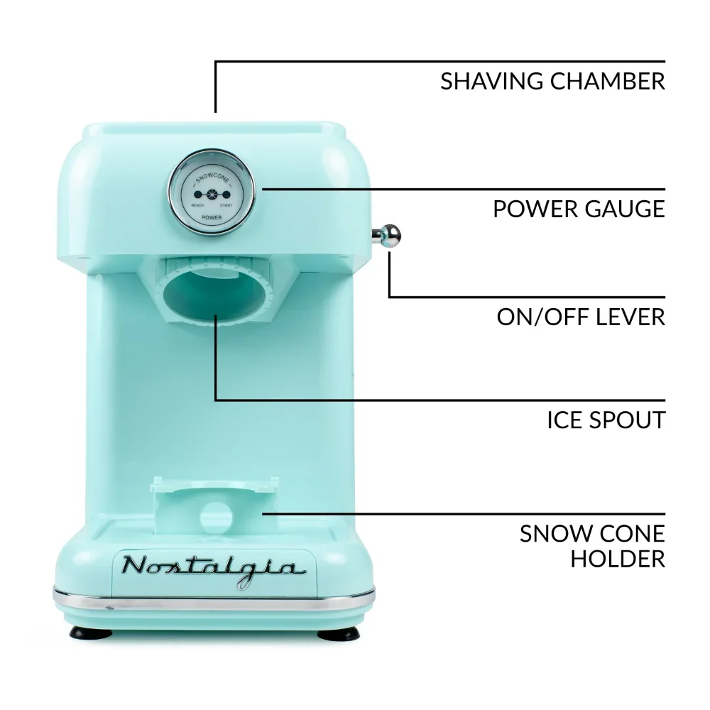 a CLSC1AQ Classic Retro Single Countertop Snow Cone Maker, Includes 1 Reusable Plastic Cup,