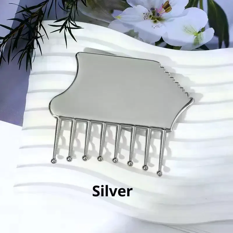 

Portable Zinc Alloy Scalp Massager, Guasha Scraping Tool For Head, Neck, Shoulders, Legs & Arms For Soothing Relief