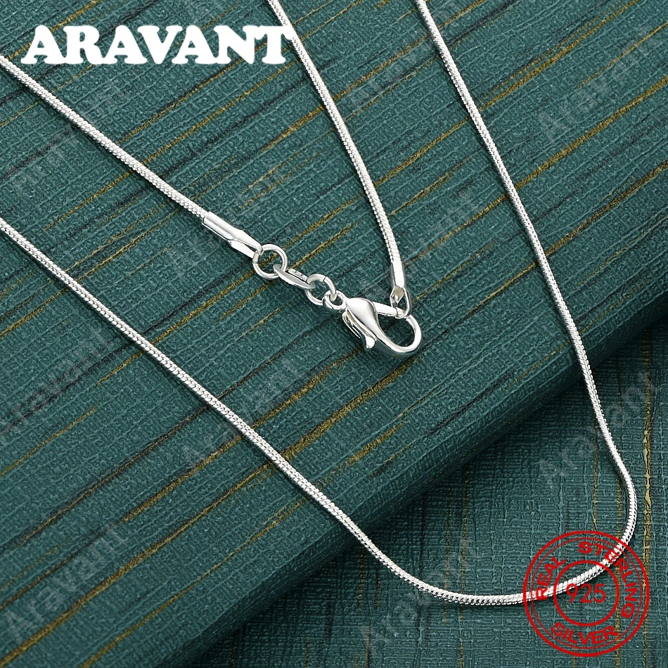 925 Sterling Silver 1mm Snake Chain Necklace With Snake Bone Chain - Unique Gift For Women, Versatile For Events And Jewelry