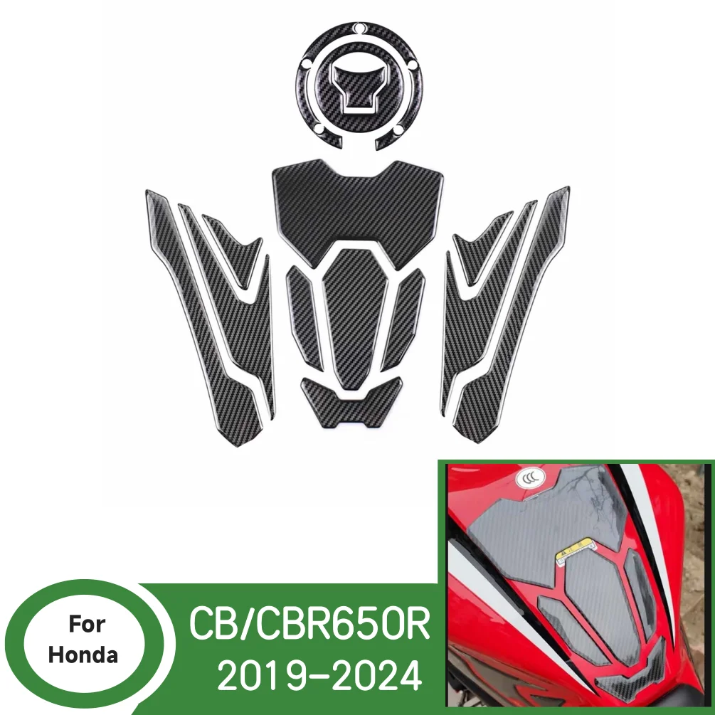 CB650R CBR650R Anti Slip Fuel Tank Stickers Gas Cap Oil Protect Pad For Honda CB CBR 650R 2019-2024 Motorcycle Accessories