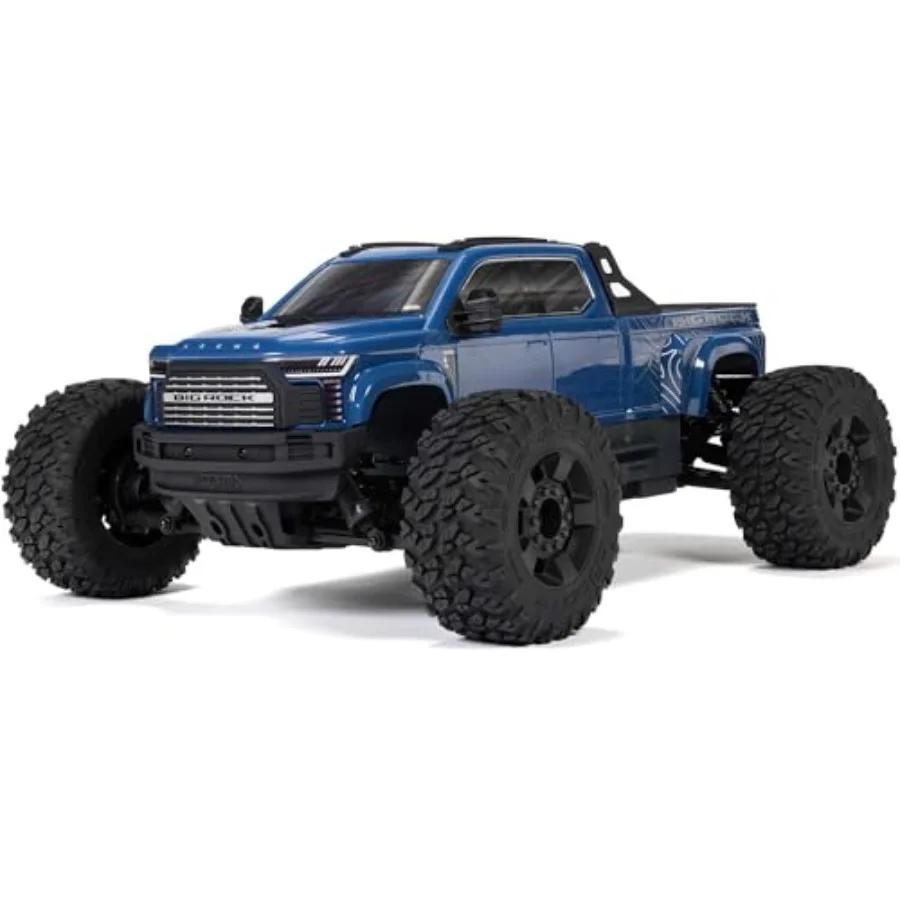 

ARRMA RC Truck 1/10 Big Rock 4X4 223S BLX BRUSHLESS Street Truck RTR Blue DSC Batteries and Charger Not Included ARA4312V4T3
