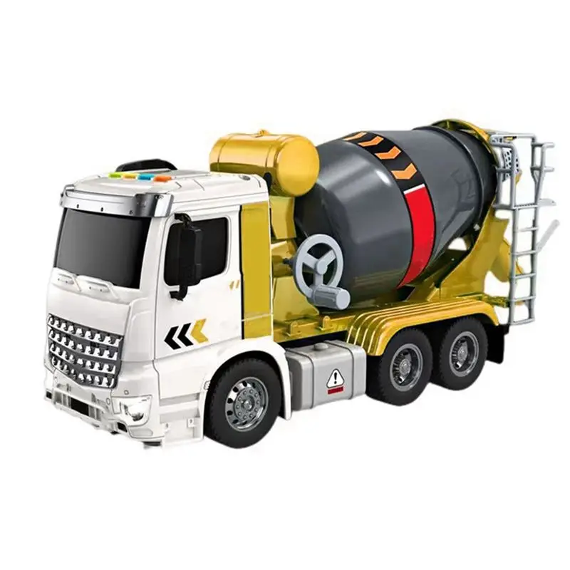 

Pro Simulation Engineering Truck Inertial Cement Mixing Discharge Acousto-Optic Concrete Set Car For Kids 2 Years Old