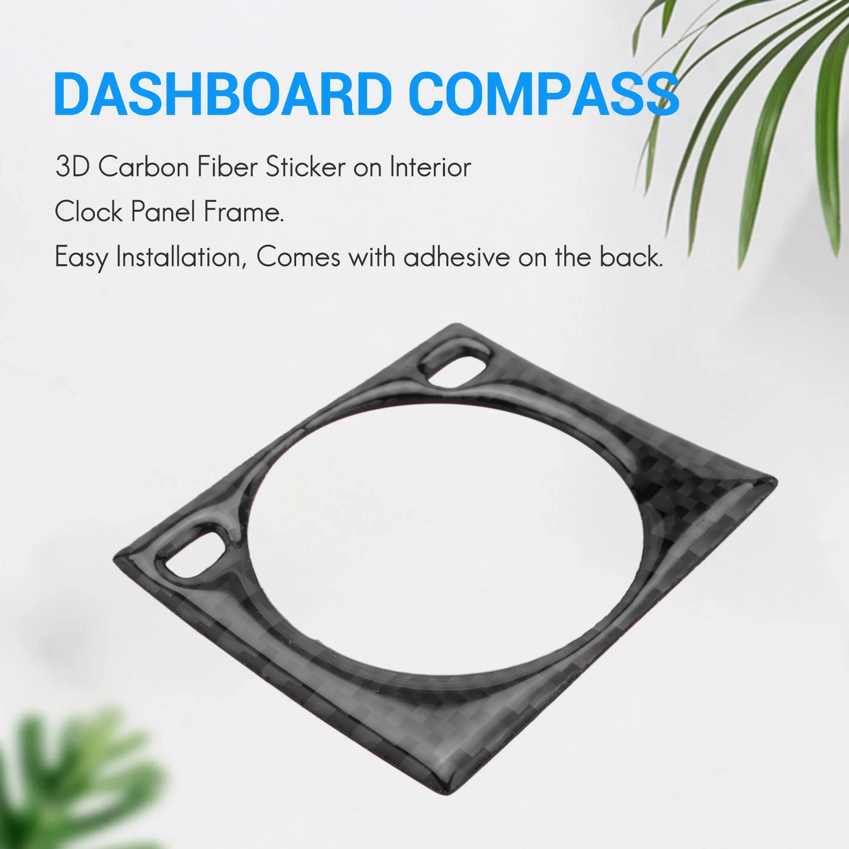 for LEXUS RX350 2016-2019 Real Carbon Fiber Interior Car Clock Frame Cover Trim