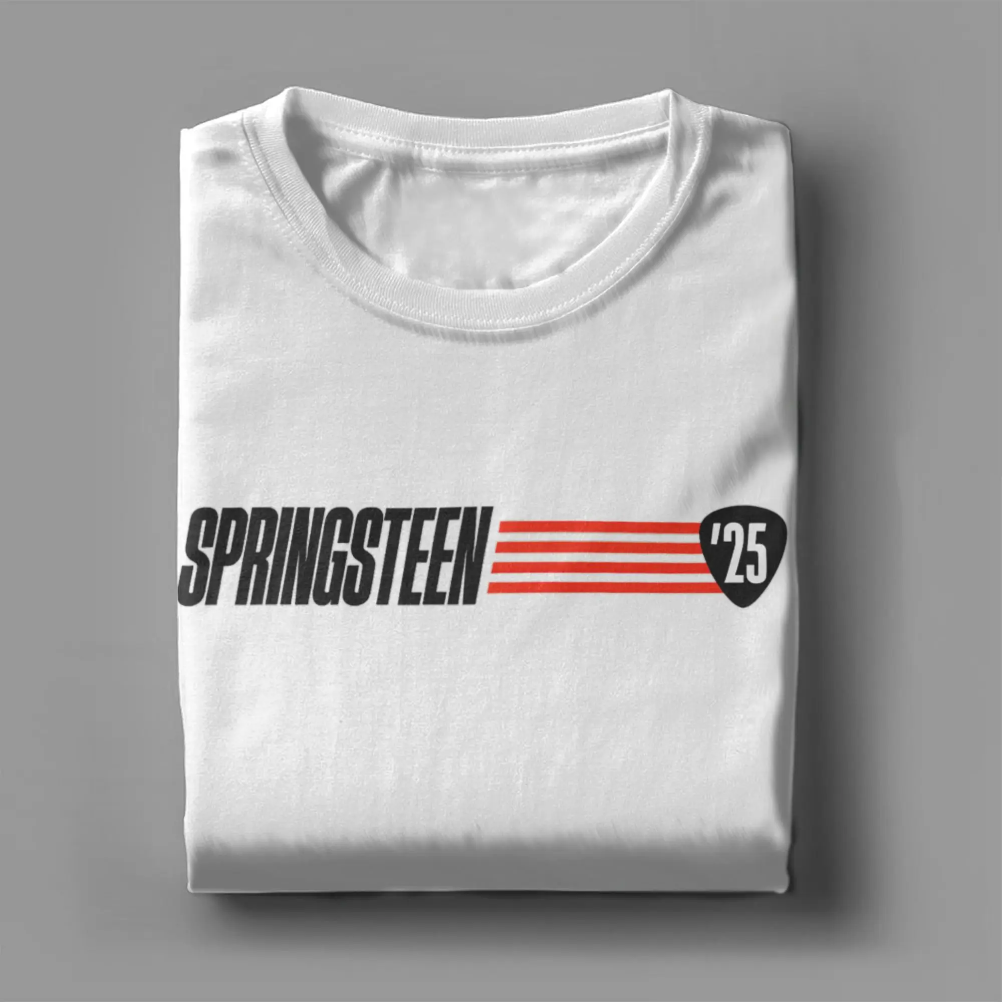 ブルース・スプリングスティーンツアー 2025 メンズ Tシャツ楽しい Tシャツ半袖クルーネック Tシャツ綿 100% 4XL 5XL 服