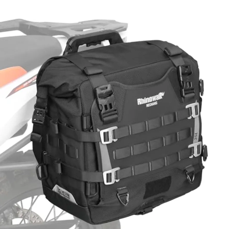 

Waterproof Motorcycle Saddlebags with Quick Release System and Molle Integration for Easy Storage 35L45L Expandable Capacity Re